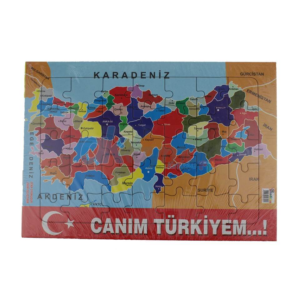 Türkiye Haritalı Yapboz