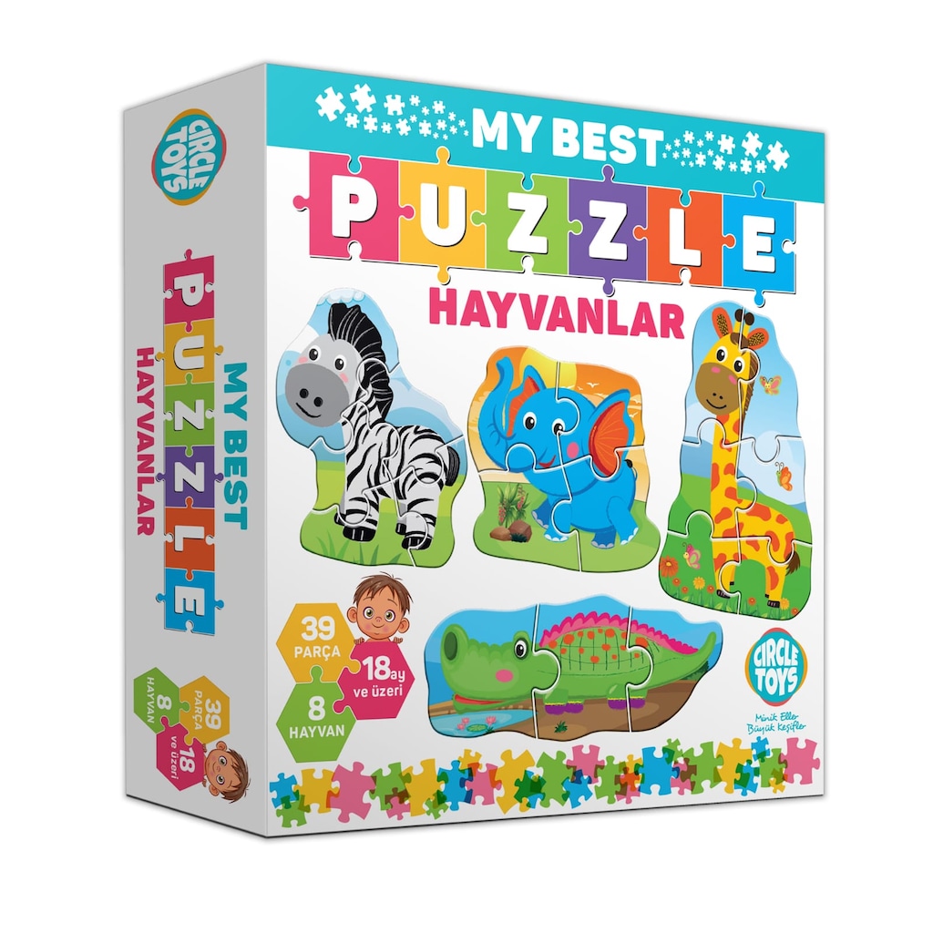 My Best Puzzle Hayvanlar Puzzle 39 Parça